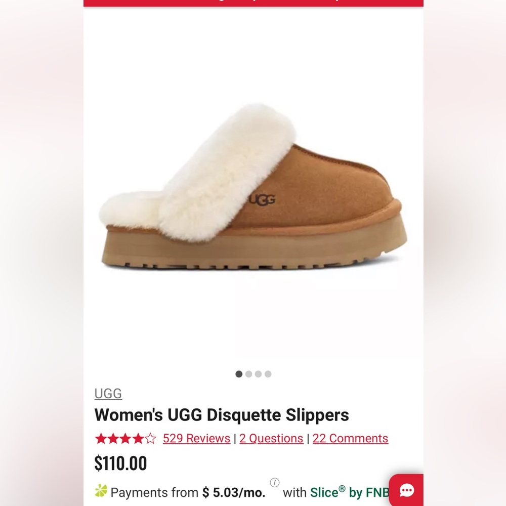COPY - UGG Disquette size 8